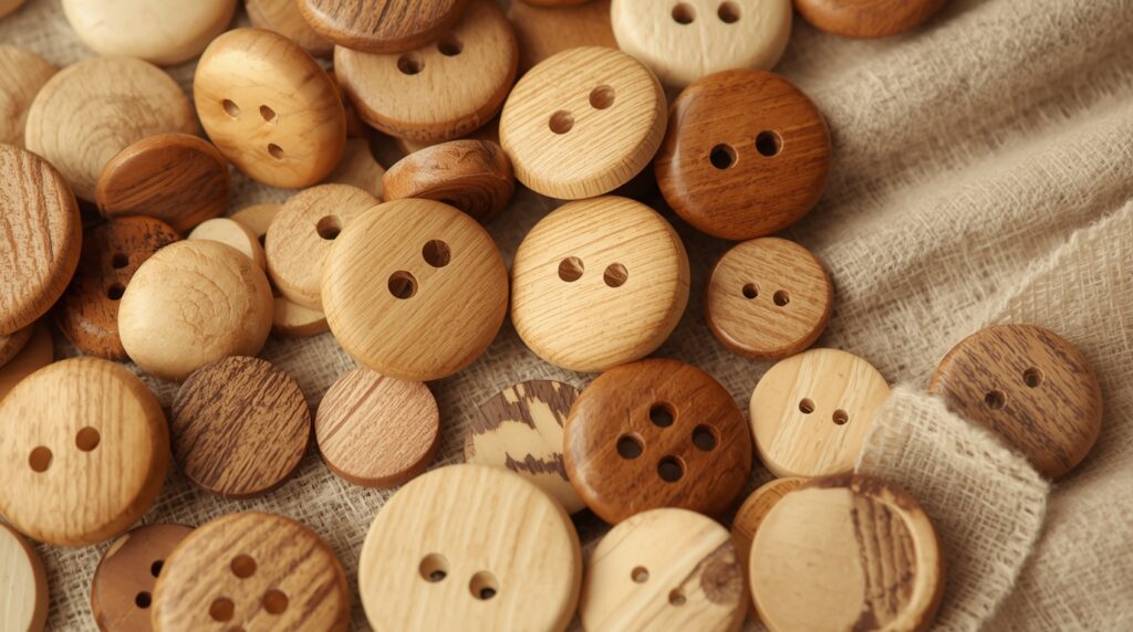 Real Wood Buttons