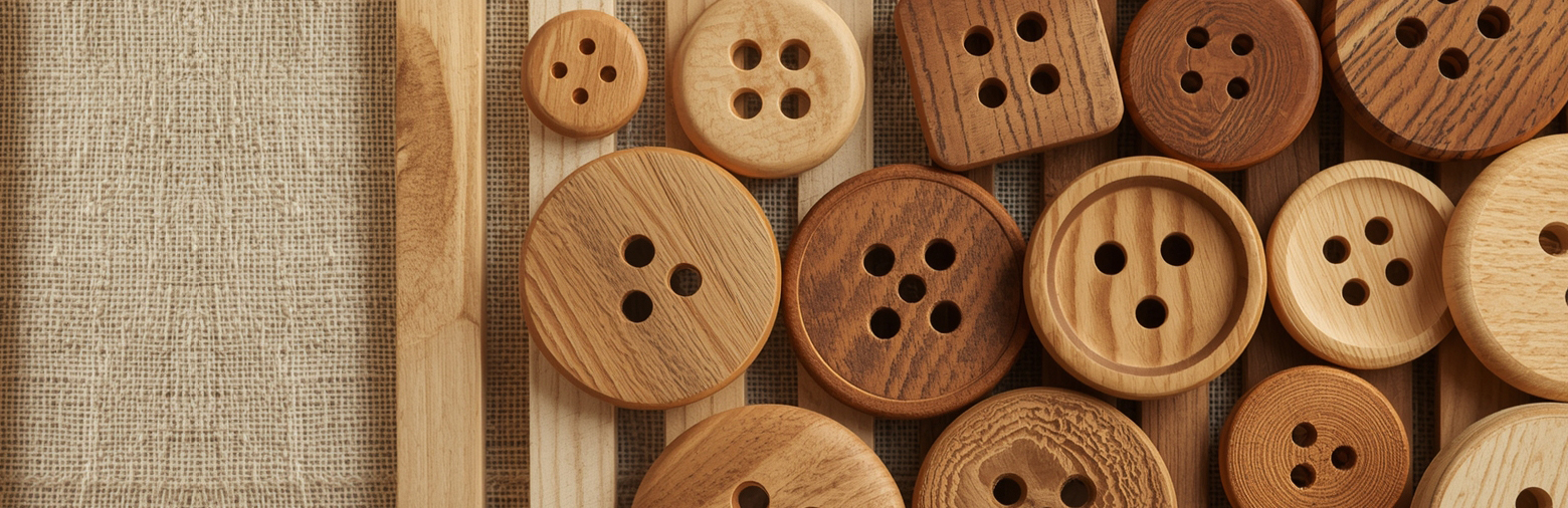 Real Wood Buttons